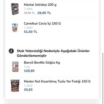 Carrefour SA'nın Fiyat Yükseltip Stok Yetersiz Demesi