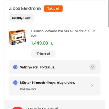 Hepsiburada Zibox Mağazası Kargomu Göndermedi