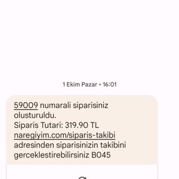 Nare Butik İn Ürünlerimi Göndermemesi