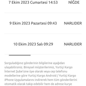 Yurtiçi Kargo Ürün Teslim Edilmiyor