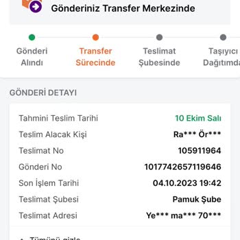 Trendyol Express 1017742657119646 Numaralı Kargomu Kaybetti
