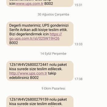 UPS Türkiye Ürün Teslimatı Yapmıyor