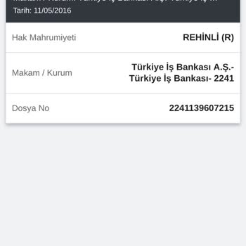 İş Bankası Krediyi Ödememize Rağmen Rehin Kaldırma Sorunu