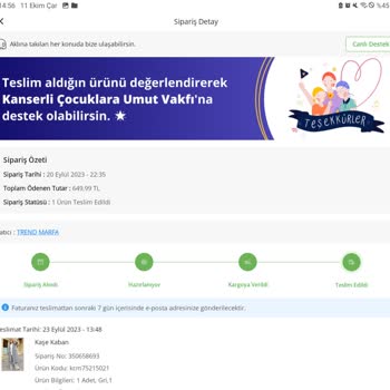 ÇiçekSepeti Kargosu İade Etim Ama Sistemde Ürünün Teslim Aldığım Görünüyor