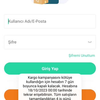 Dolap Ucuz Ürün Aldım Diye Hesabımı Kapattı