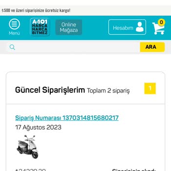 A101 Aldığım Ürününün Hiç Evrakı Gelmedi Ürünü Kullanamıyorum.