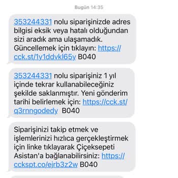 Çiçek Sepeti Ulaşmayan Ve İptal Edilmeyen Sipariş