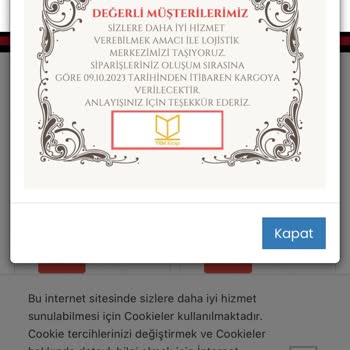 YKMkitap YKM Kargom Gelmedi