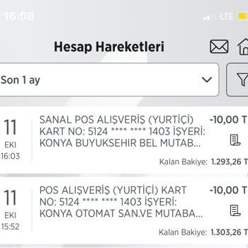 Konya Büyükşehir Belediyesi Konya Kart E-dolum