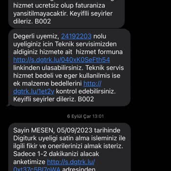 Digiturk Ücret İadesi Yapılmıyor