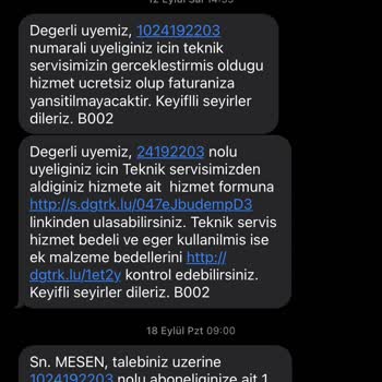 Digiturk Ücret İadesi Yapılmıyor