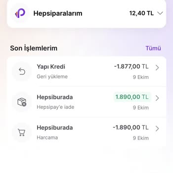 Hepsiburada Hapsipay Paramı Yatırmıyor