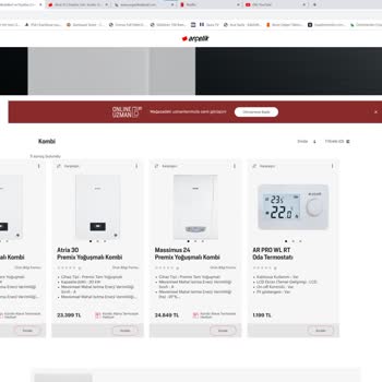 Arçelik İnternet Sitesi Kombi Alışverişi Hüsranı!