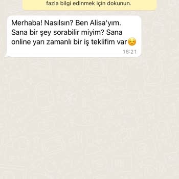 WhatsApp Tanınmayan Numaradan Gelen WhatsApp Mesajı.