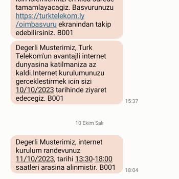 Türk Telekom Yanlış Beyan Verip Eve Gelmemesi