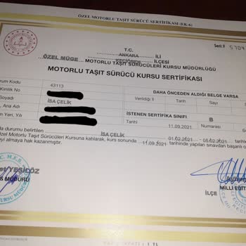 Sürücü Kursu Ve İl Milli Eğitim Müdürlüğü Ehliyet İptali Sorunu
