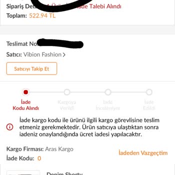Trendyol'dan Aldığım Ürün Kargoda Kayboldu