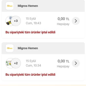 Hepsiburada Market Hepsiburada Migros Market Siparişlerinin Asla Teslim Edilmemesi