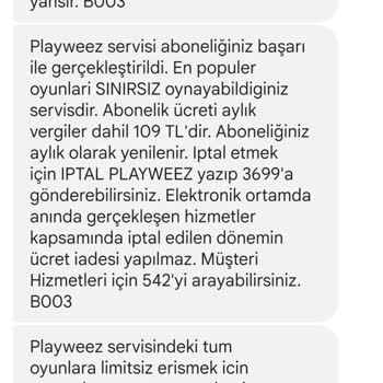 Playweez Haksız Yere Para Kesti İade İstiyorum