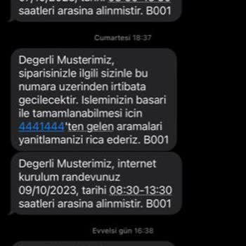 Türk Telekom Randevu Vermesine Rağmen İnternet Kurulumuna Gelmiyor.
