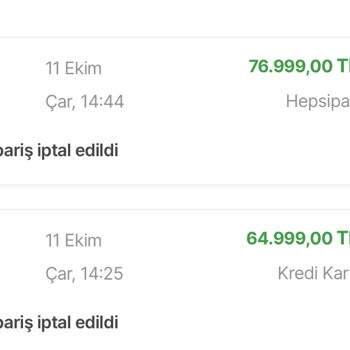 Hepsiburada Siparişlerimi Sistemsel İptal Edilmesi Ve Ürün Gönderilmemesi