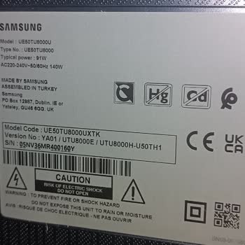 Samsung UE50TU8000U Panel Arızası