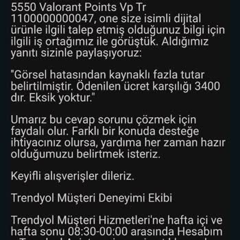 Trendyol Destek Talebimi Karşılamadı