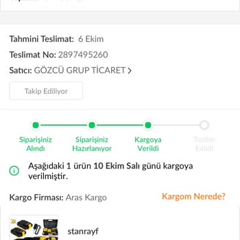 Trendyol Aldığım Ürünün Teslimatının Yapılamaması