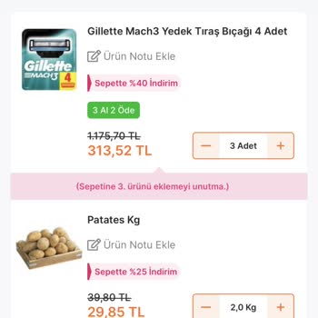 Migros Sanal Market Kampanya Hatası