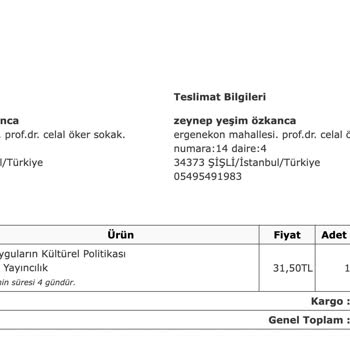 Dergi Yurdu (dergiyurdu.com) Dergi Yurdu Siparişim Elime Ulaşmıyor.