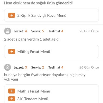 Popeyes Eksik Sipariş Ve Kurye Tutumu