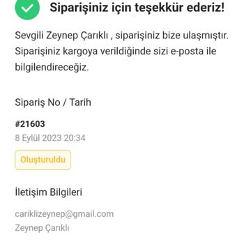 Vina Seramik Siparişim Elime Ulaşmadı Ücret İadesi Talep Ediyorum