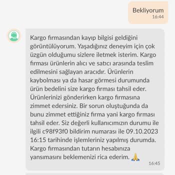 Dolap Satıcısıyım Trendyol Express Kargomu Kaybetti