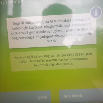 Garanti Bankası Sapanca Kırkpınar ATM Param Sıkıştı