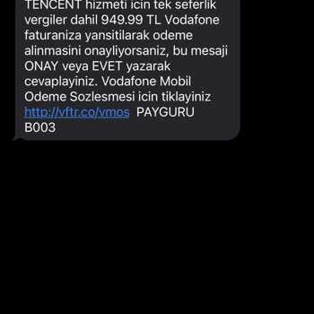 Vodafone Benim Oyunun Adını Bile Bilmediğim Bir Şeyin Onayını Almışlar.