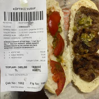 Köfteci Yusuf Sipariş Eksikliği Müşteri Memnuniyetsizliği