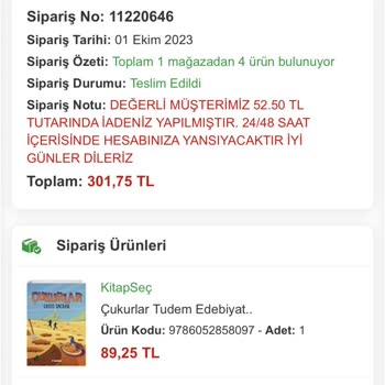 Kitap Seç Aldığım Kitaplarda Sorun Var
