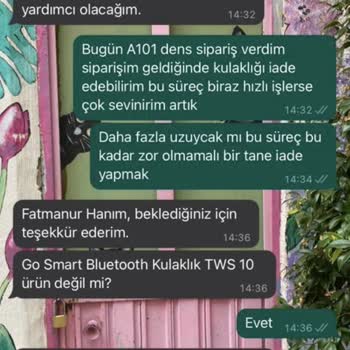 A101 Kapıda İade Mağduriyeti!