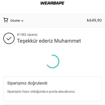 Wear Bape TR Sitesinden Ayakkabı Alışverişi