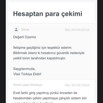 Vbettr Site Güvenliği Ve Habersiz Hesaptan Çekim