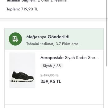 Boyner Online Sipariş Teslim Edememe