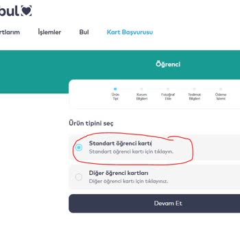 BELBİM (İstanbulkart) Standart Öğrenci Kartı Başvurusu Yapamıyorum