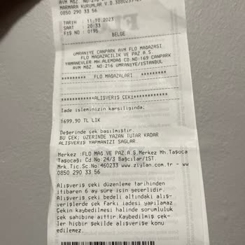 FLO Ayakkabı FLO Mağduriyet Aradaki Ayakkabımın Farkını Alamadım