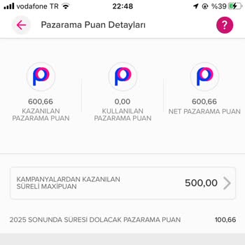 Pazarama, Süreli Puanlarımı Kullanımına İzin Vermiyor