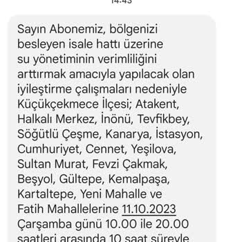 İBB - İstanbul Büyükşehir Belediyesi İSKİ Sorunu