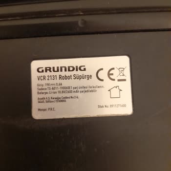 Grundig Robot Süpürge Problemi