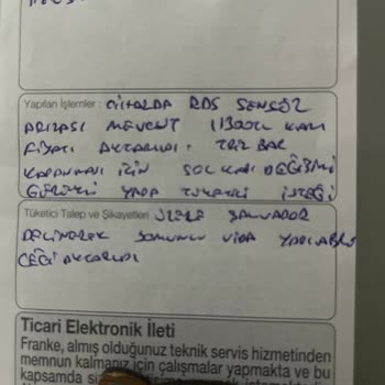 Franke Her Ürünü Pişmanlık