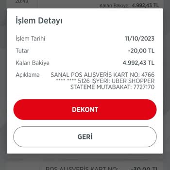Uber Haksız Yere Hesaplardan Para Kesintisi Yapmasın