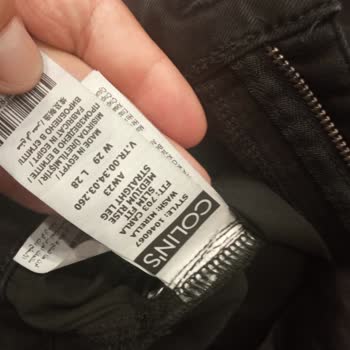 Colin's Kot Pantolonlarda Damar Çizgiler Ve Renk Solması