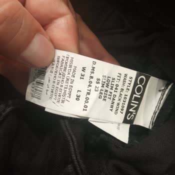 Colin's Kot Pantolonlarda Damar Çizgiler Ve Renk Solması